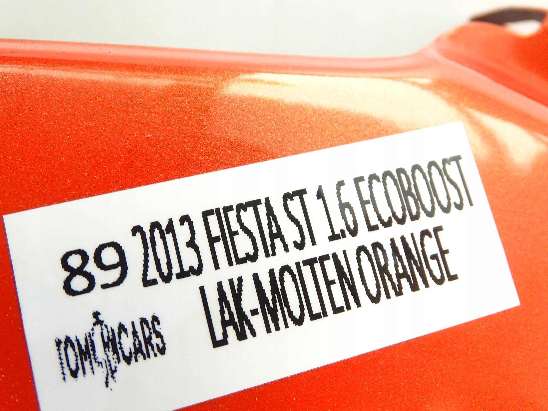 fender left front FORD FIESTA MK7 MOLTEN ORANGE
