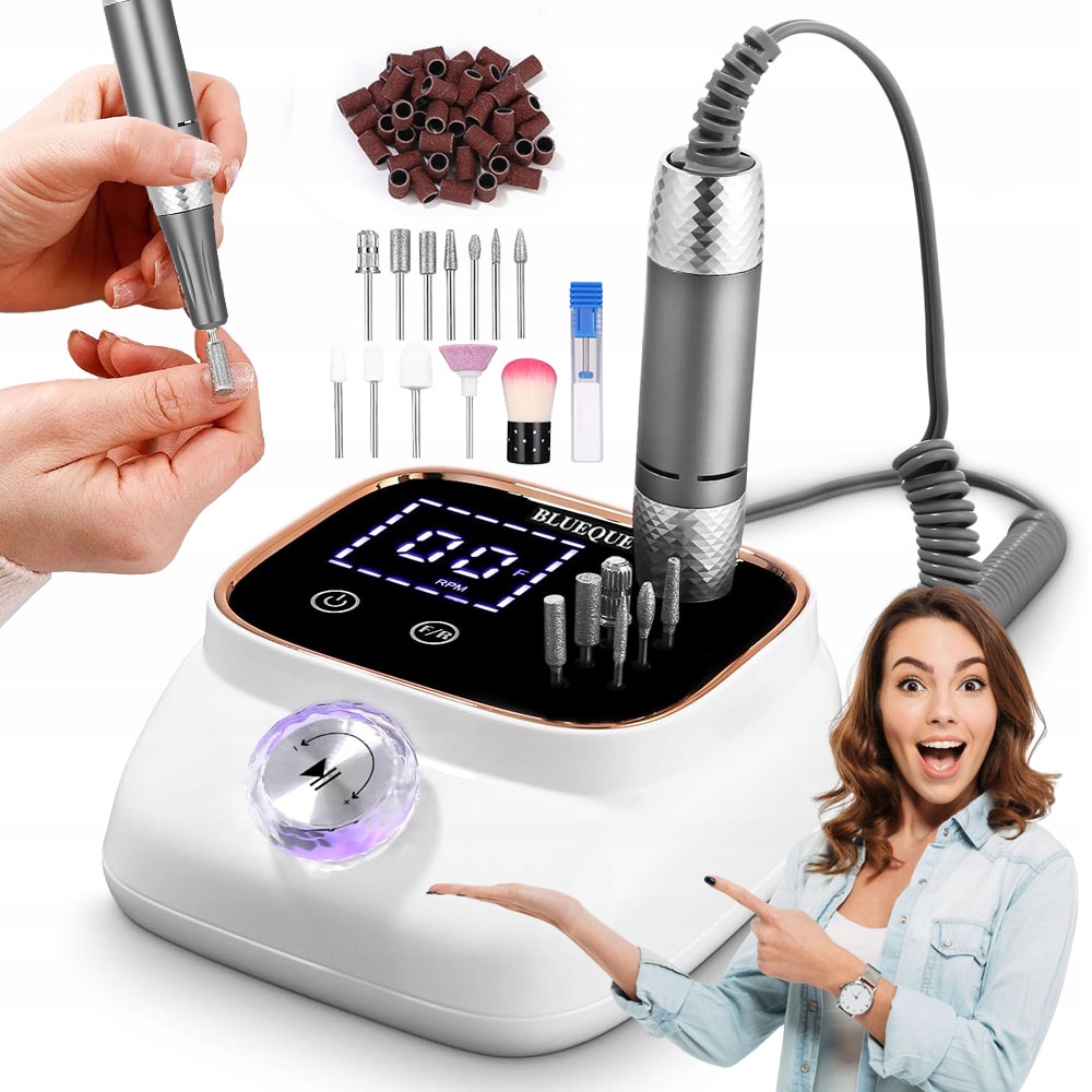 Elektrická Frézovací Bruska Na Nehty 45000 Ot./min 50 W, Bílá, Silná