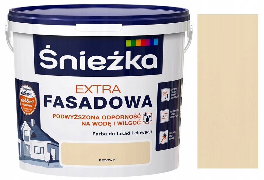 

Śnieżka Extra Fasadowa Farba Elewacyjna Beż 1L