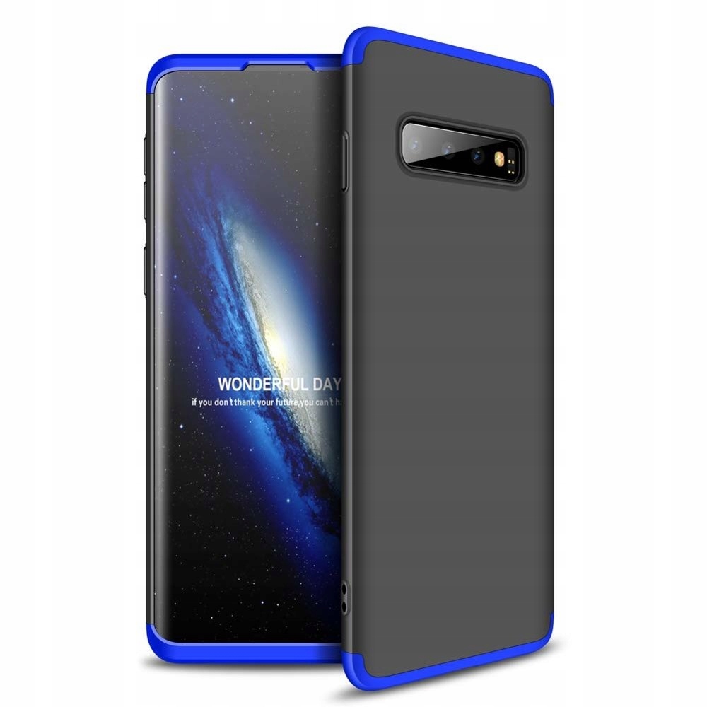 

Gkk 360 Case etui przód+tył Samsung S10 czar-niebi