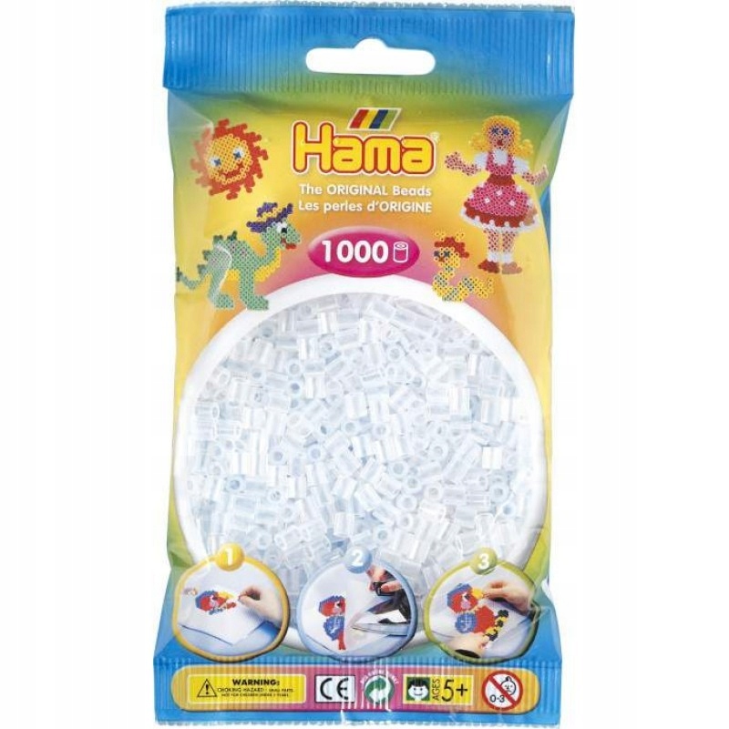 

Hama 207-19 Przeźroczyste Koraliki Midi -1000szt