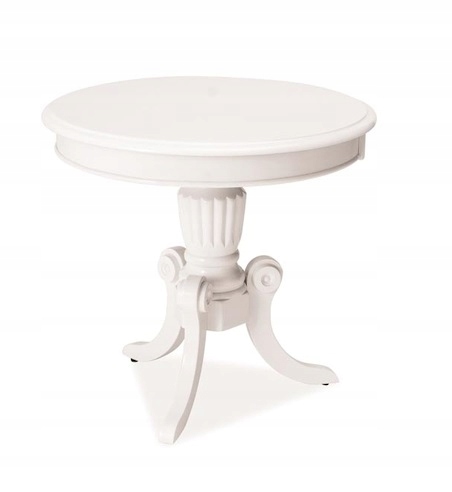 Lavica konferenčný stolík Nevada D biela fi 60 cm Sig