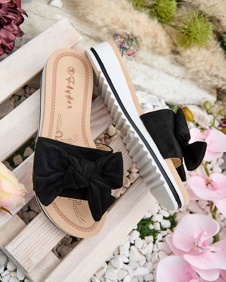 CZARNE KLAPKI DAMSKIE ERINNER 39 Płeć kobieta