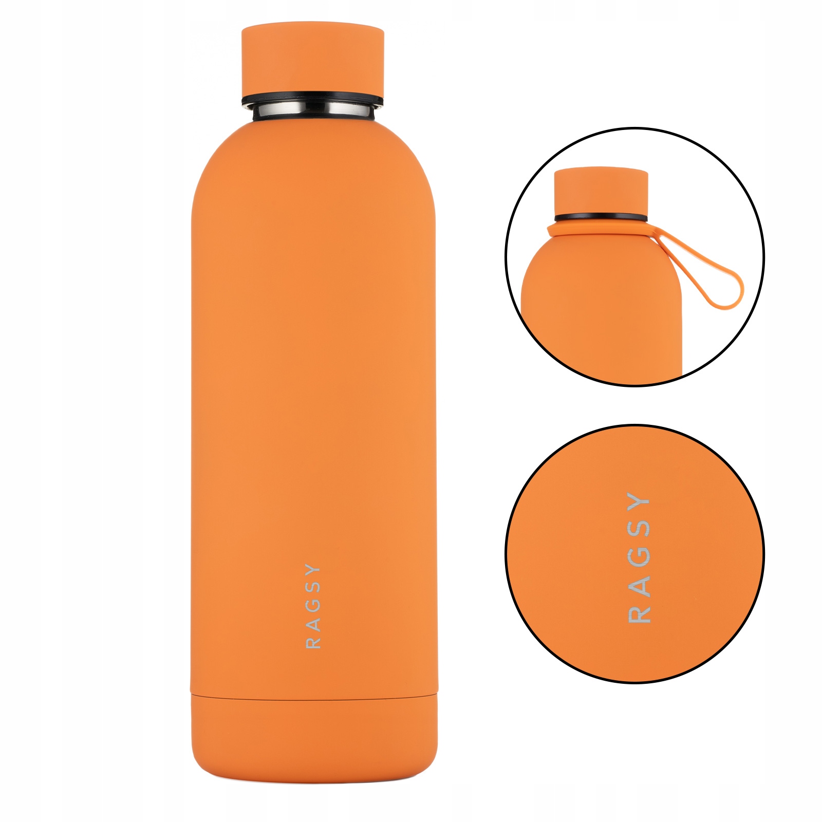 Butelka Termiczna Mojo 500 ml Bpa Free 12/24H Orange/Pomarańczowa