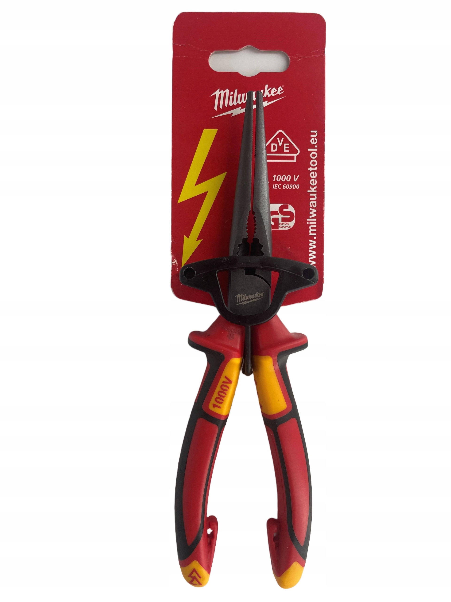 Kleště kulaté rovné dlouhé 205 mm Vde Heavy Duty Milwaukee 4932464564