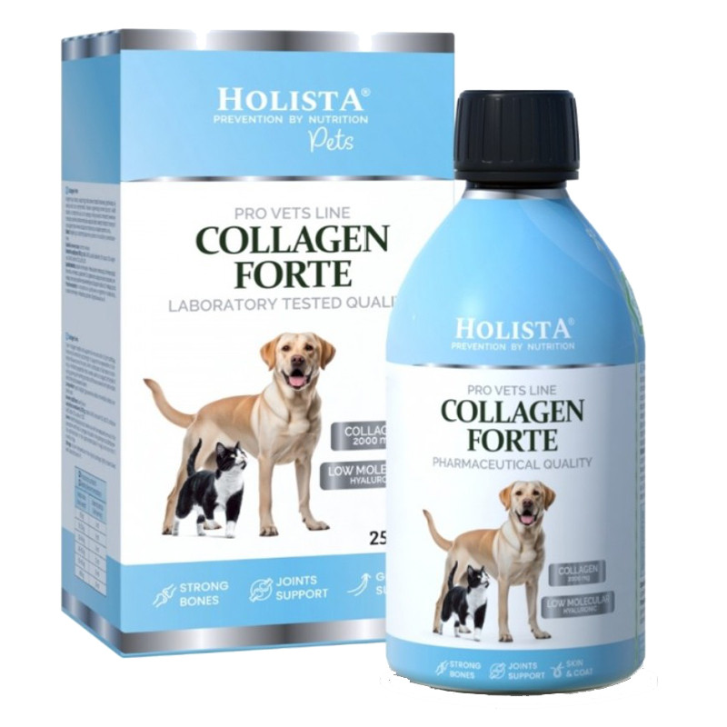Holista Collagen Forte 250 ml Chondroitin Sulfát Glukosaminu Pes Kočka