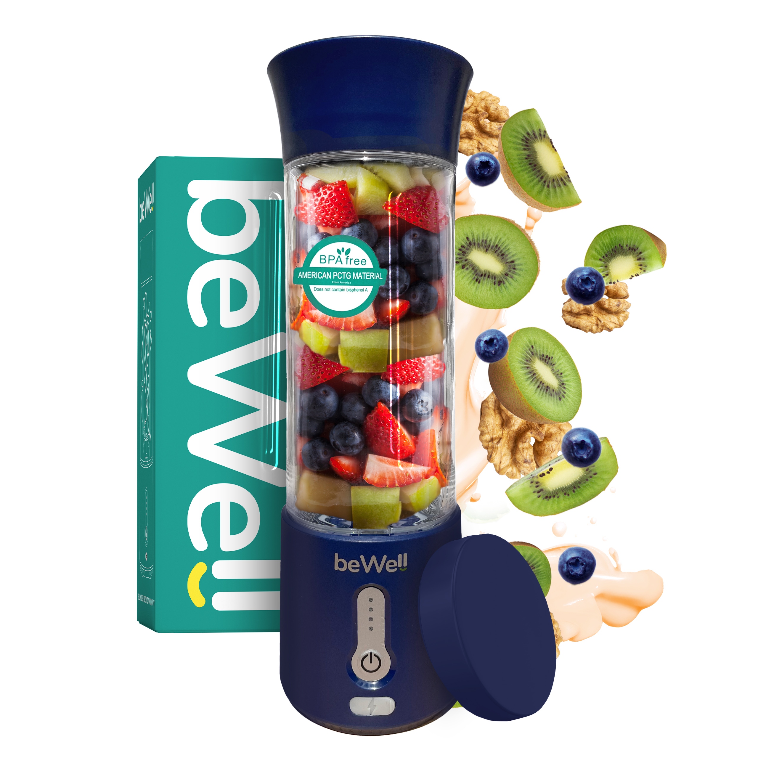 Stolní mixér do smoothie beWell bezdrátový 500ml