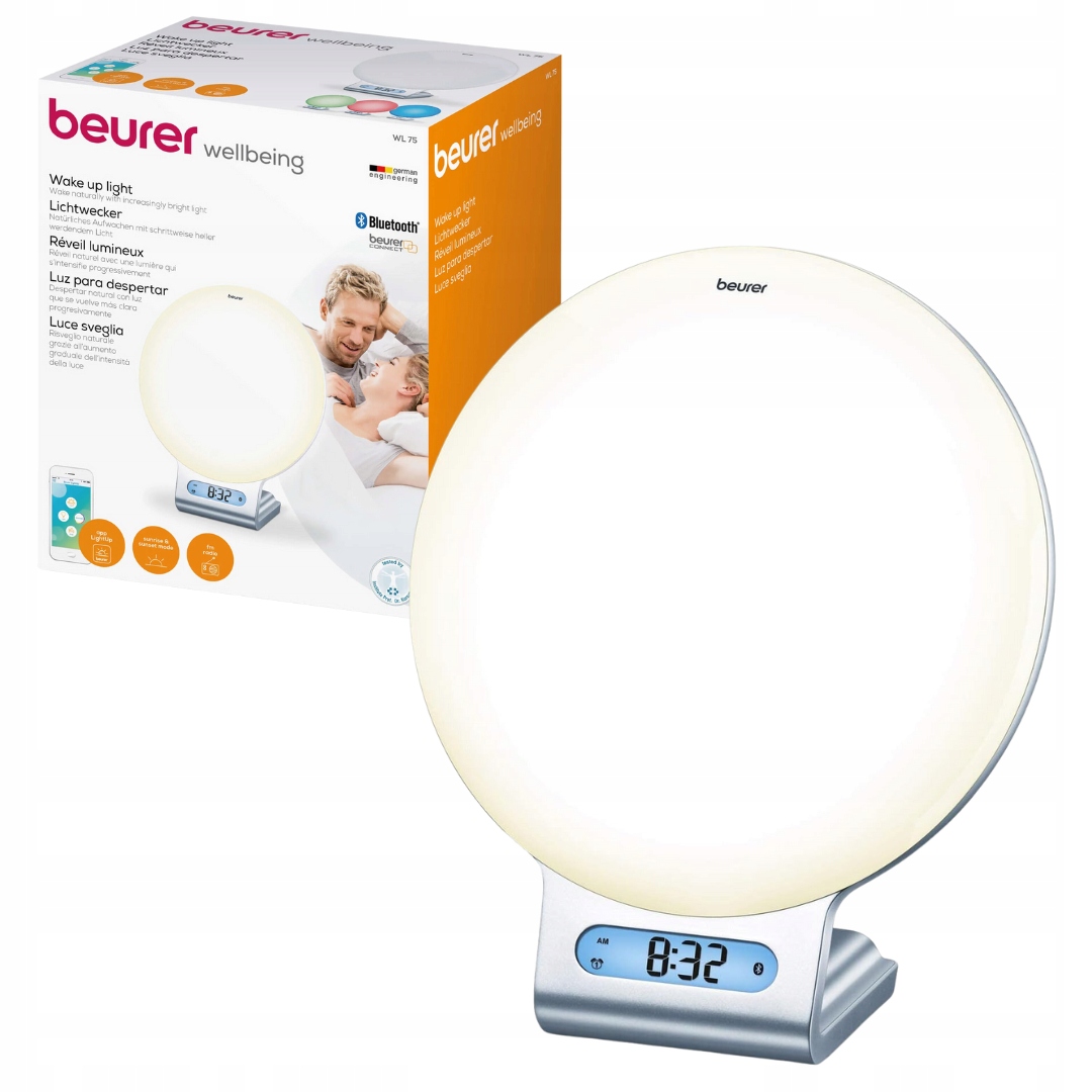 Budzik Świetlny Z Radiem Fm Do Fototerapii Symulacja Wschodu Słońca Beurer