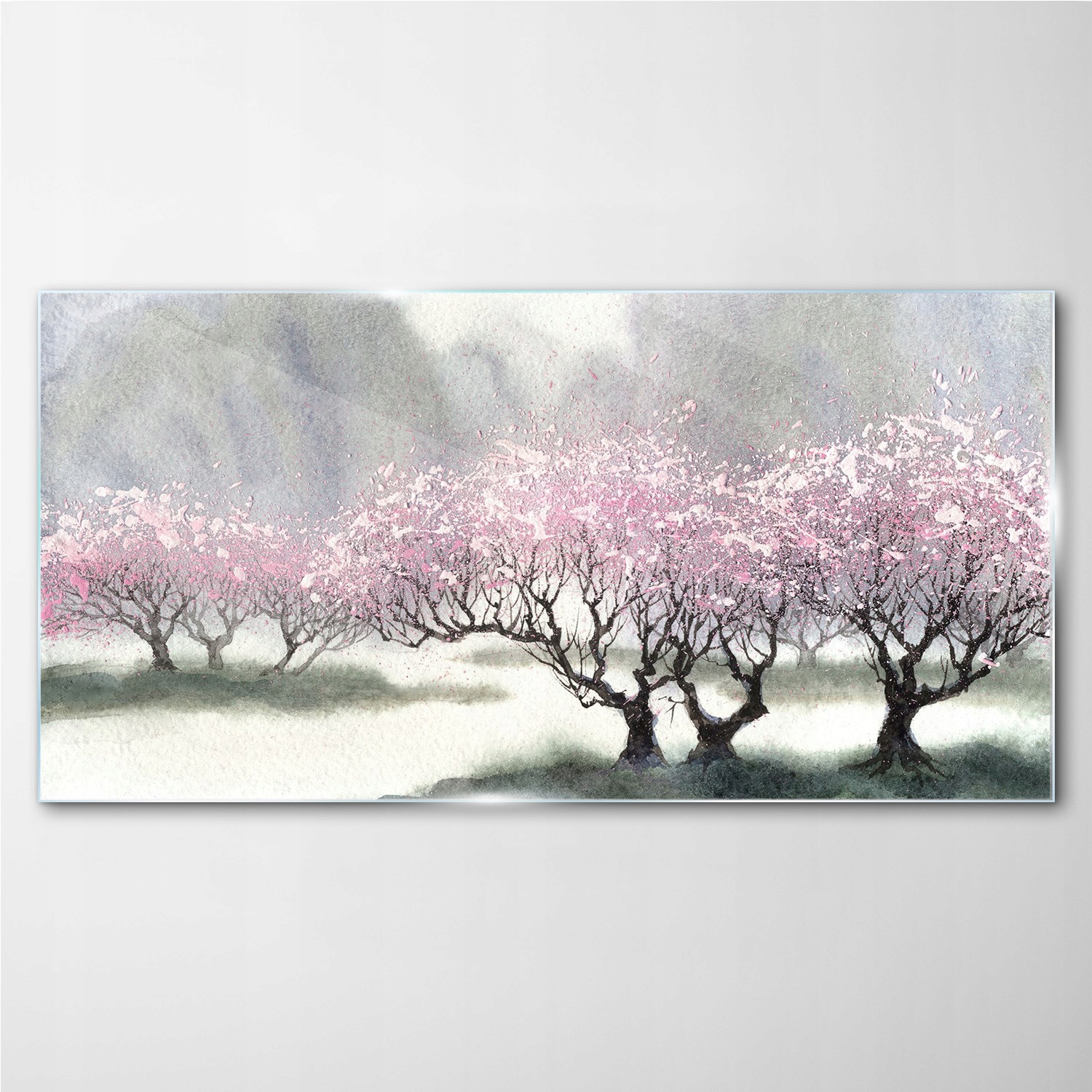 

Foto-obraz szklany Zima śnieg drzewa kwiaty 100x50