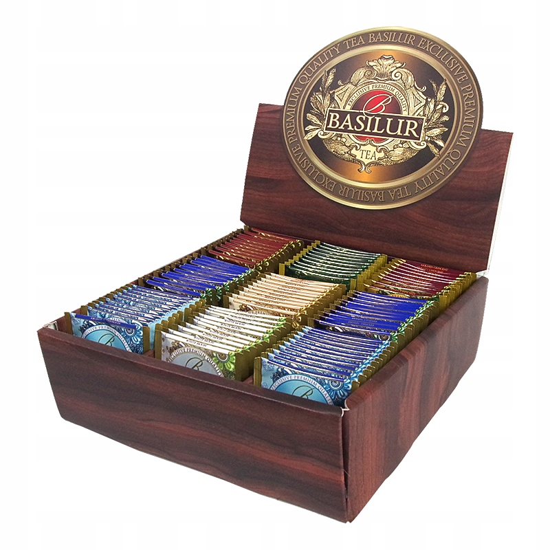 Zestaw Herbat 9 Smaków koperty Basilur Ekspozytor Orientalny 90 szt.