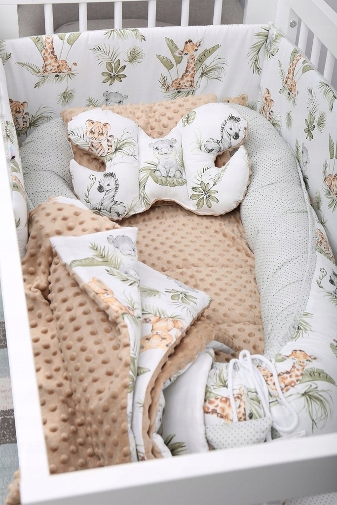 KOCYK MINKY PODUSZKA MOTYLEK DO WÓZKA NOSIDEŁKA KOŁYSKI ZESTAW 3w1 BABYMAM Szerokość poduszki 25 cm