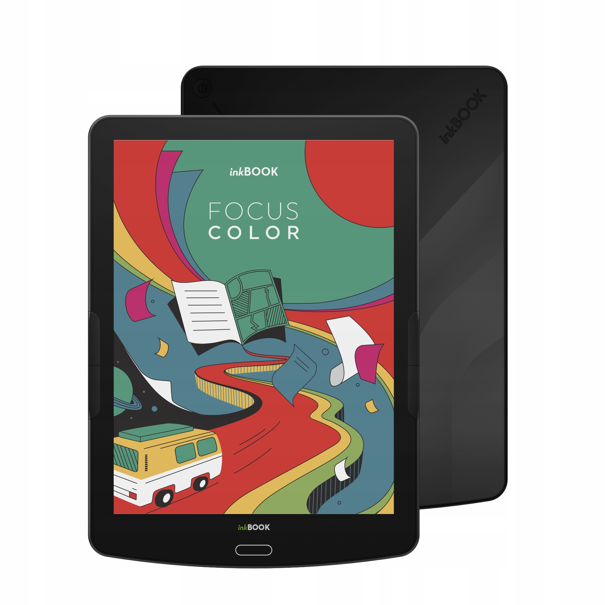 inkBOOK Focus Color Black 7.8" z aplikacjami Legimi, Kindle, Kobo, Empik Go