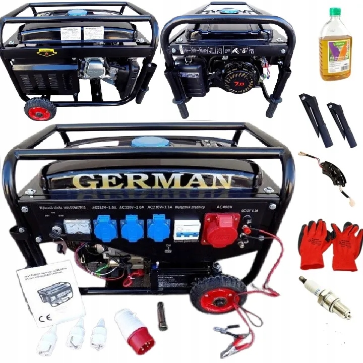 Elektrocentrála E-start 2900W 3,63kVA German +bonus+avr+olej Měď G