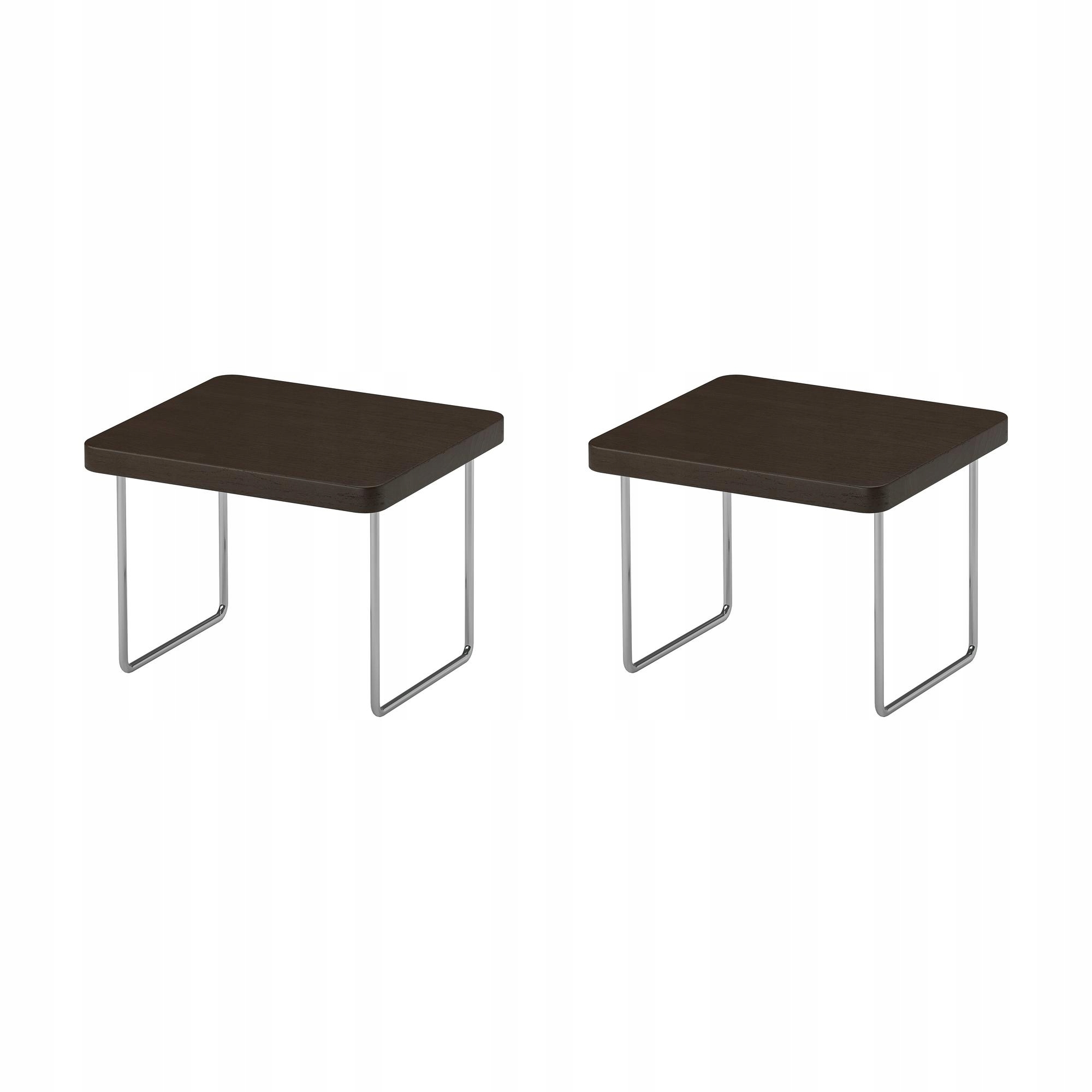 2 ks Podstavec na loketní opěrku Tmavě hnědý, nastavitelný