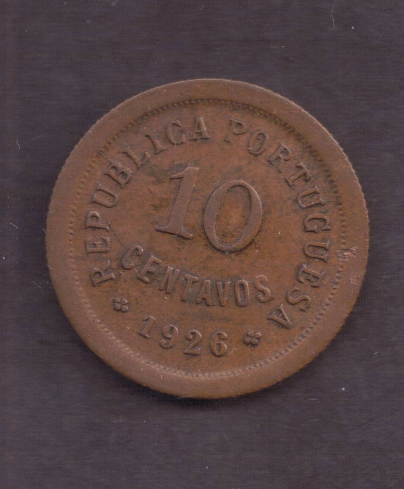 Portugalia - 10 Centavos 1926 rok