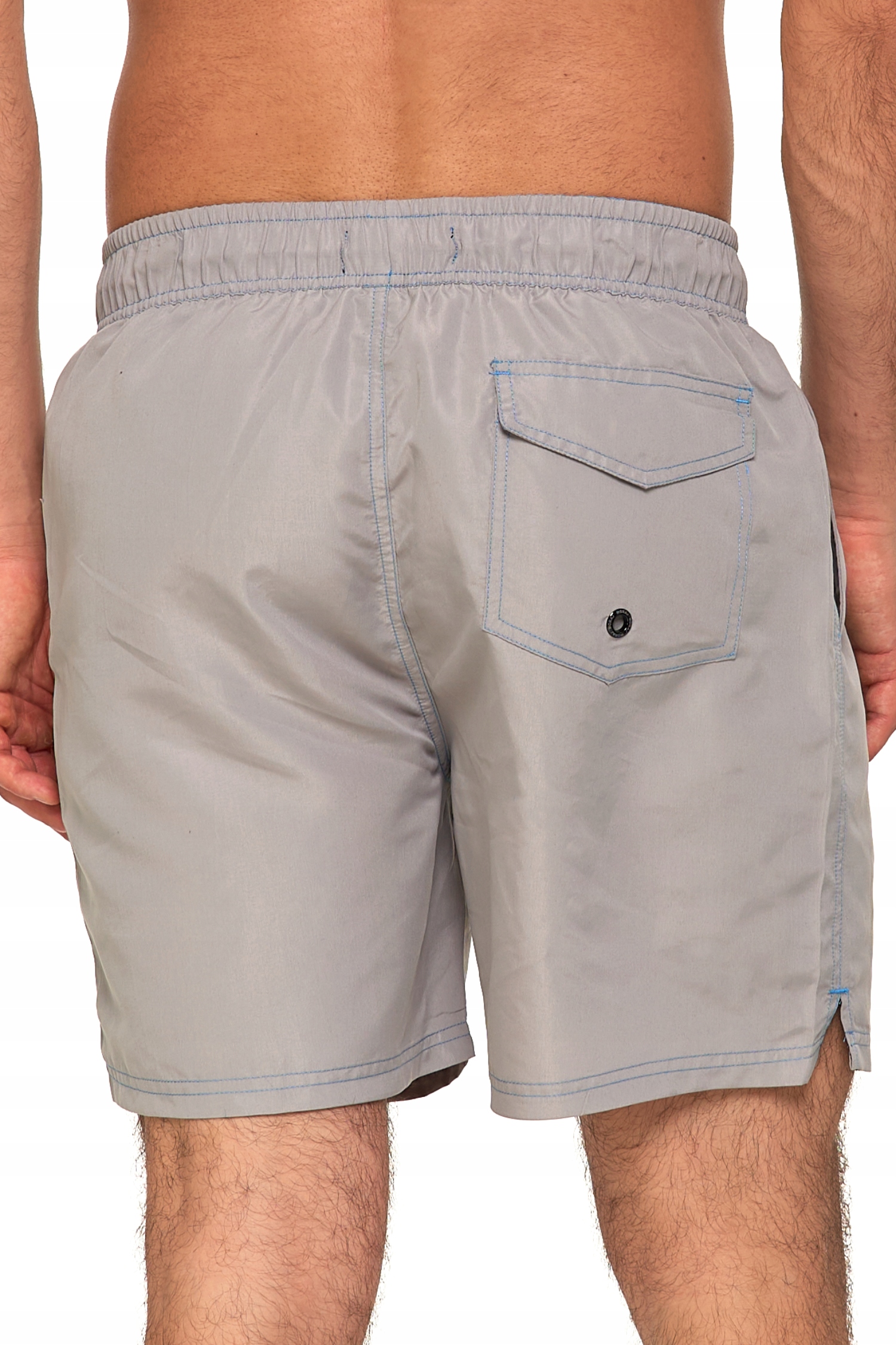 SZORTY KĄPIELOWE SPODENKI KRÓTKIE WIĄZANIE KIESZENIE PLAŻOWE MORAJ M SZARE Rozmiar M