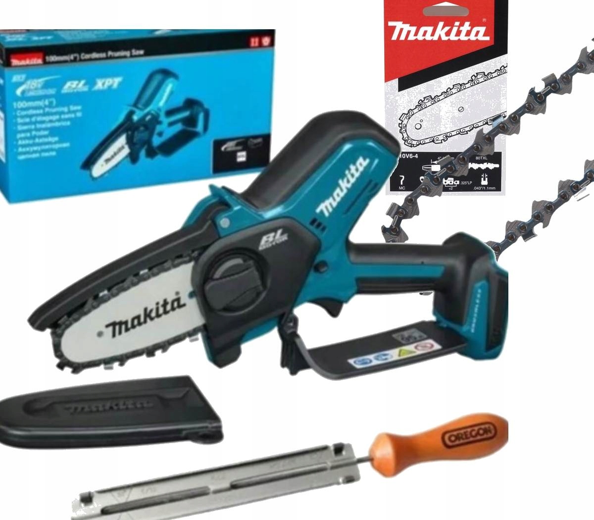 Makita 18V piła Mini Pilarka Do Gałęzi DUC101Z01 Duc 101 +dodatkowy łańcuch