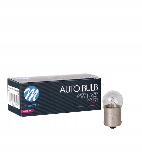 Żarówka halogenowa R5W Ba15s M-Tech 5W 24V -10SZT