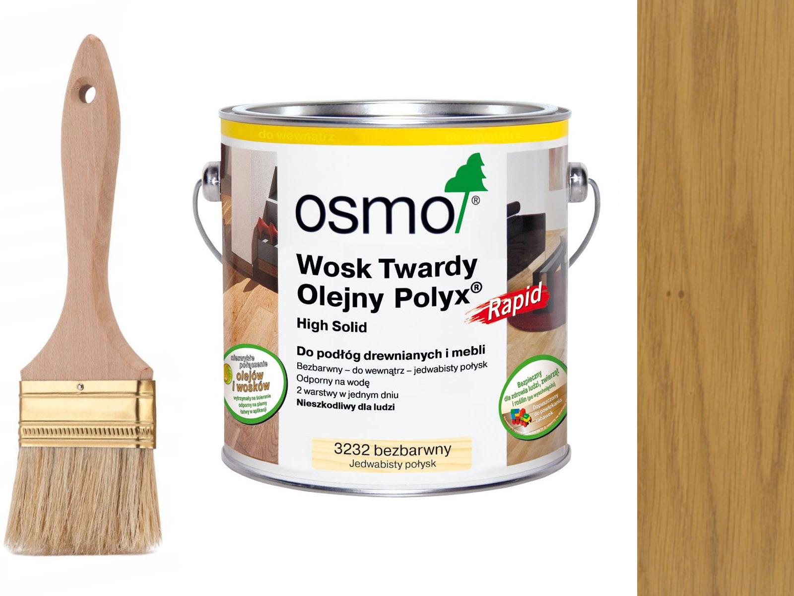 Osmo 3232 Tvrdý olejový vosk rapid 2,5 L Lesk
