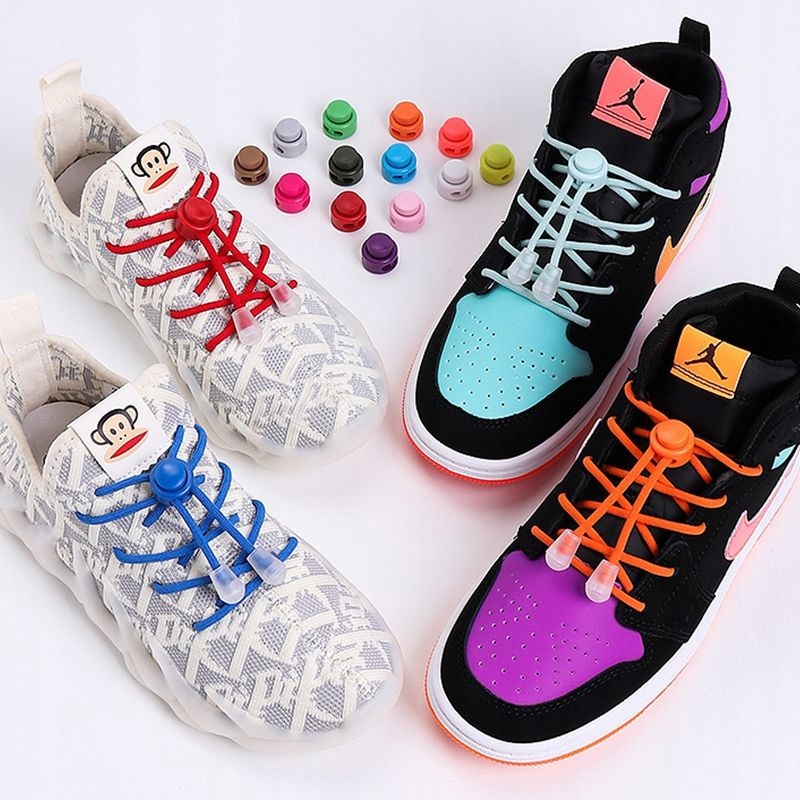 SZNURÓWKI SZNUROWADŁA ELASTYCZNE bez wiązania dla dzieci i dorosłych_khaki Kod producenta 00