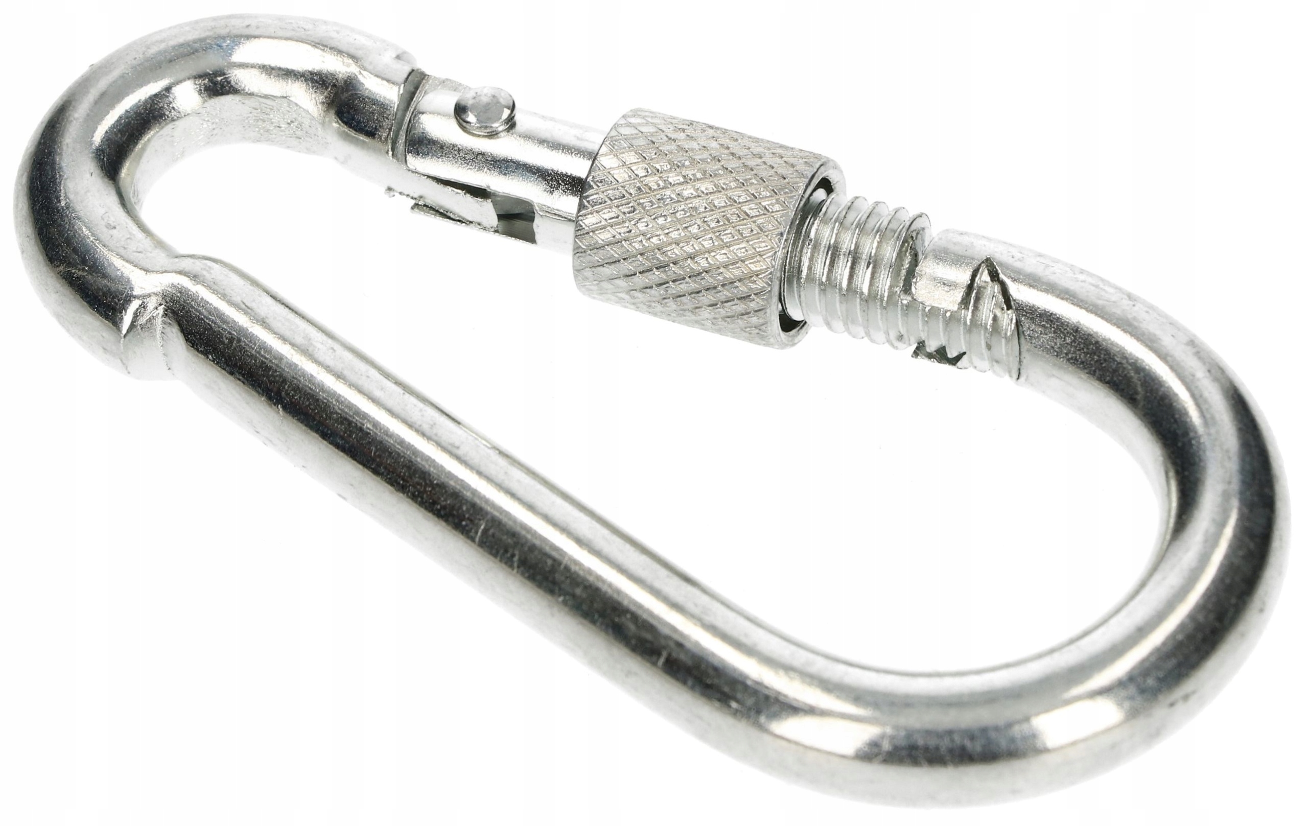 KARABIŃCZYK KARABINEK SKRĘCANY 80 MM HAK DO LIN Marka Kotarbau