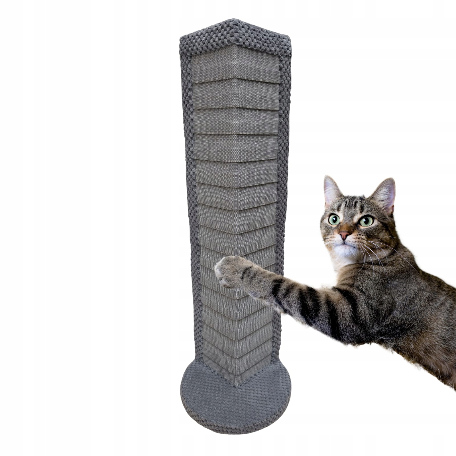 Drapak dla kota Makspol nr.25 Roguś stojący Narożny 60cm Szary