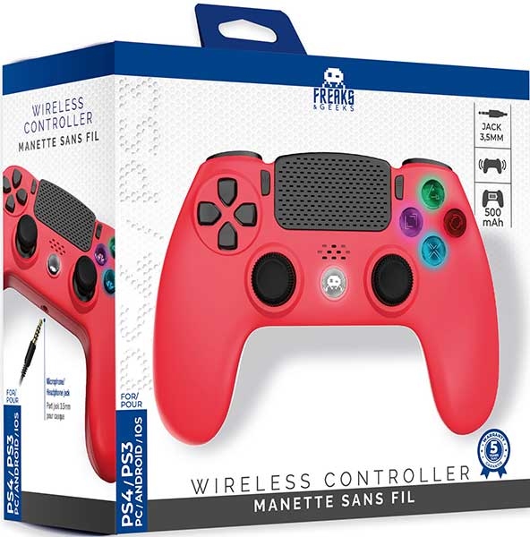 Bezdrátový herní ovladač pro PlayStation 4 Red