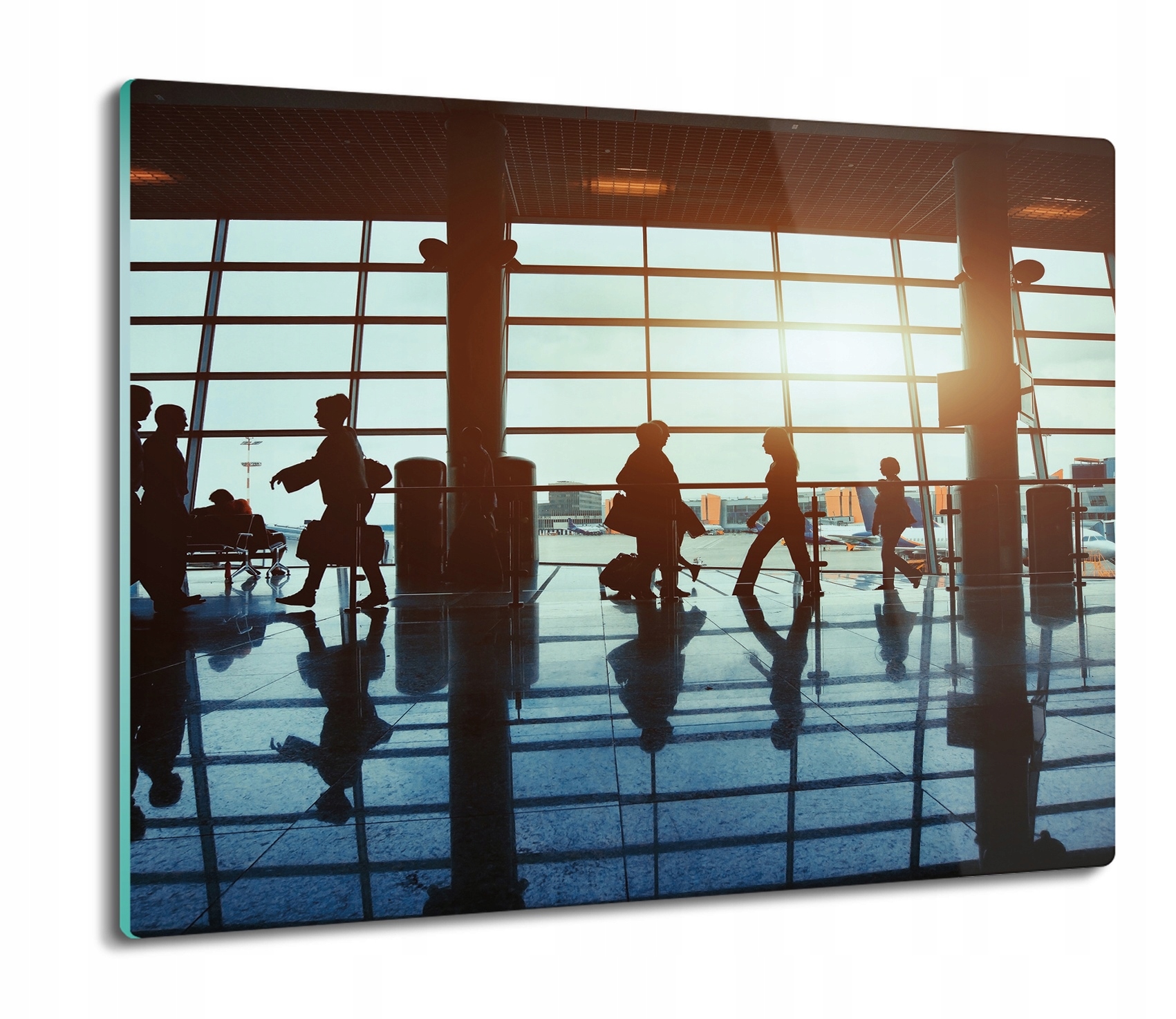 

okno lotnisko ludzie 60x52 deska ze szkła kuchenna