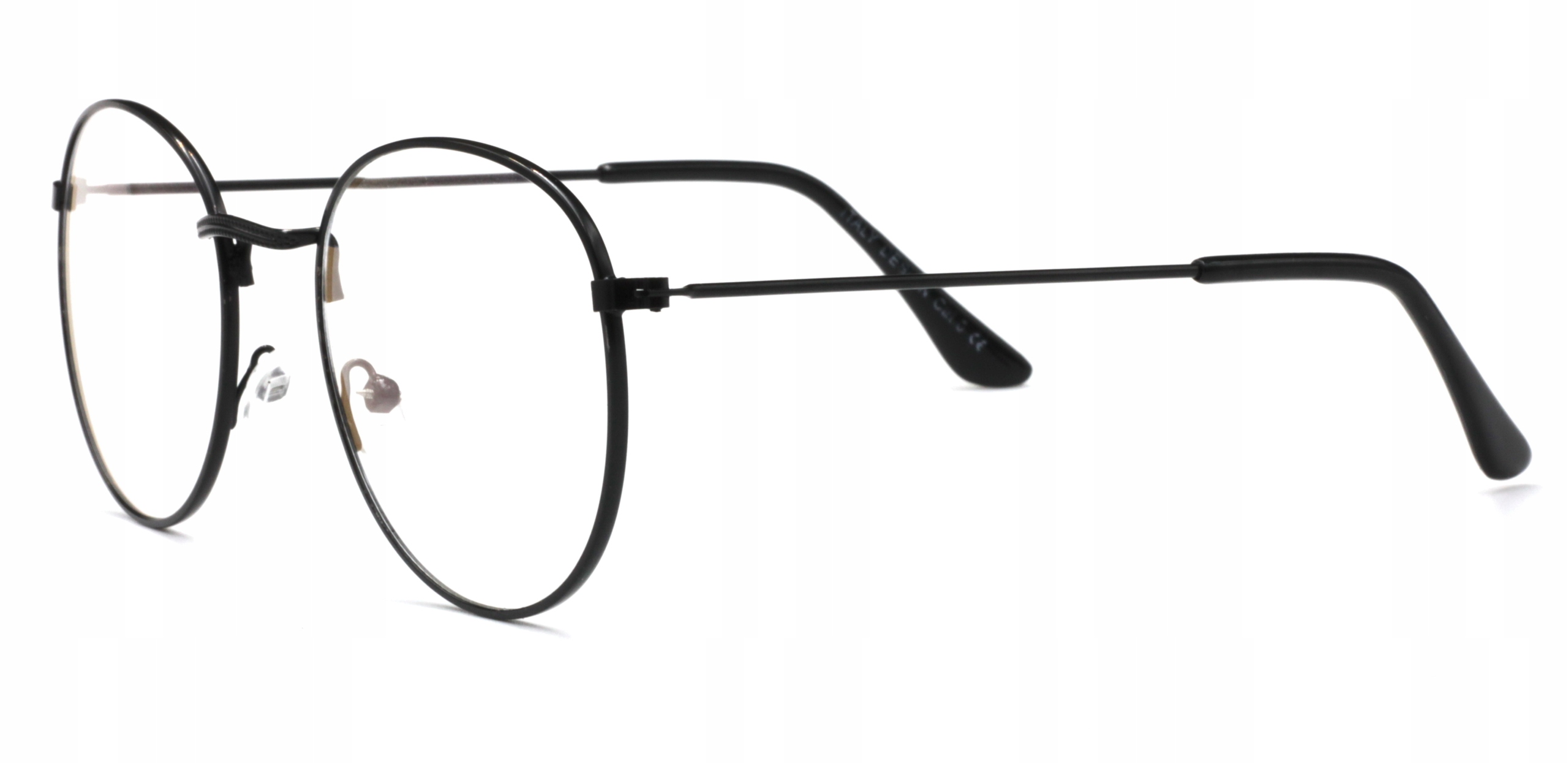 OKULARY DO KOMPUTERA ZERÓWKI Z FILTREM ŚWIATŁA BLUE LIGHT UV400 Model PILOTKI METALOWE