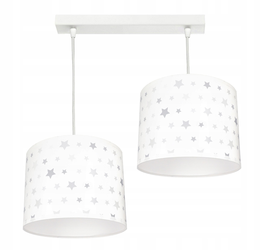 

Lampa wisząca 2pł Gwiazdki białe można Led