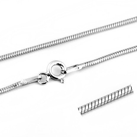 

Srebrny Łańcuszek żmijkowy 50cm pr 925