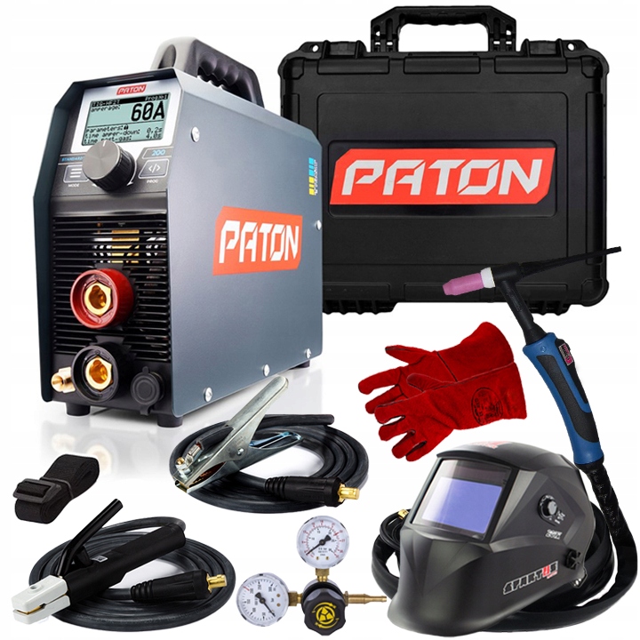 Spawarka Inwertorowa Tig Hf Mma 200A Paton StandardTIG 200 W Zestawie