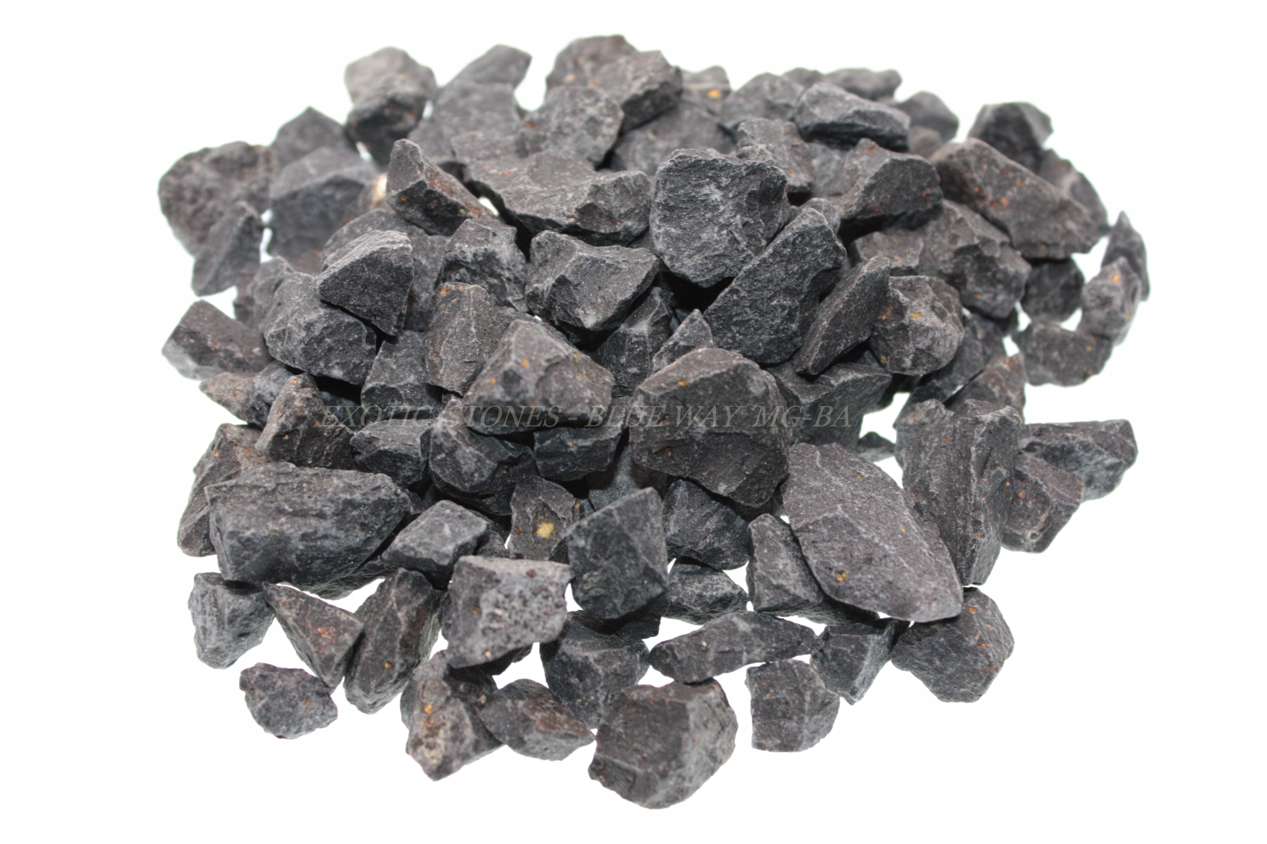 Černé kameny do zahrady, přírodní písek Grafit Bazalt 8-16 mm 24 kg