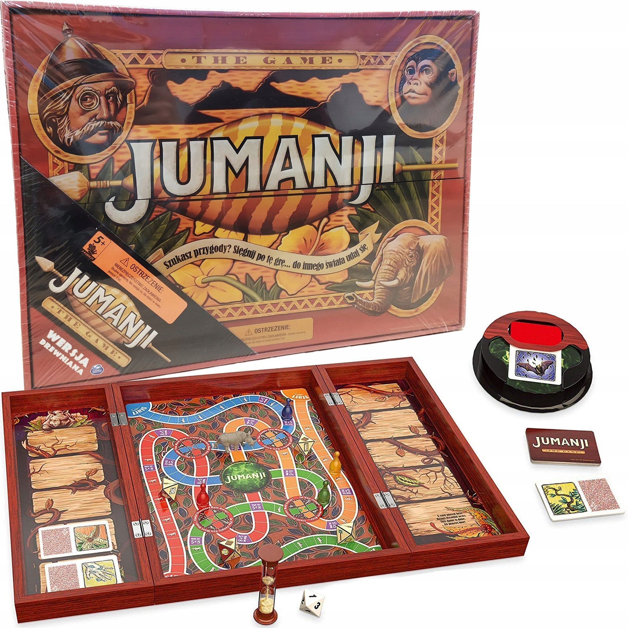 Jumanji Edycja Drewniana Deluxe Filmowa Gra Planszowa