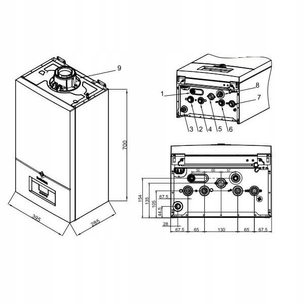 Piec gazowy kondens 2f DEDIETRICH INIDENS 20/24 MI Kod producenta 7797983