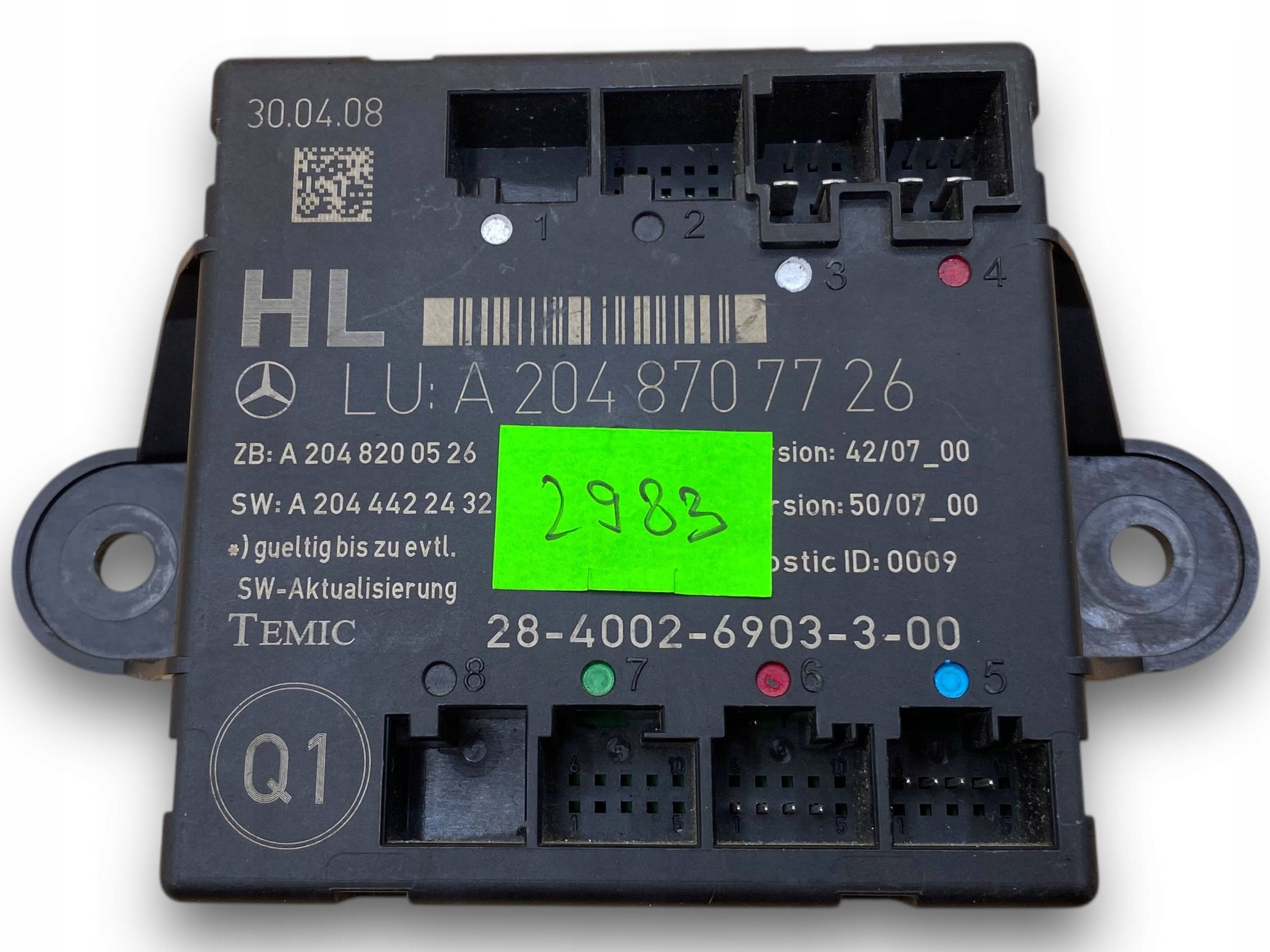 MERCEDES W204 module door left rear part 2048707726 ORG $J