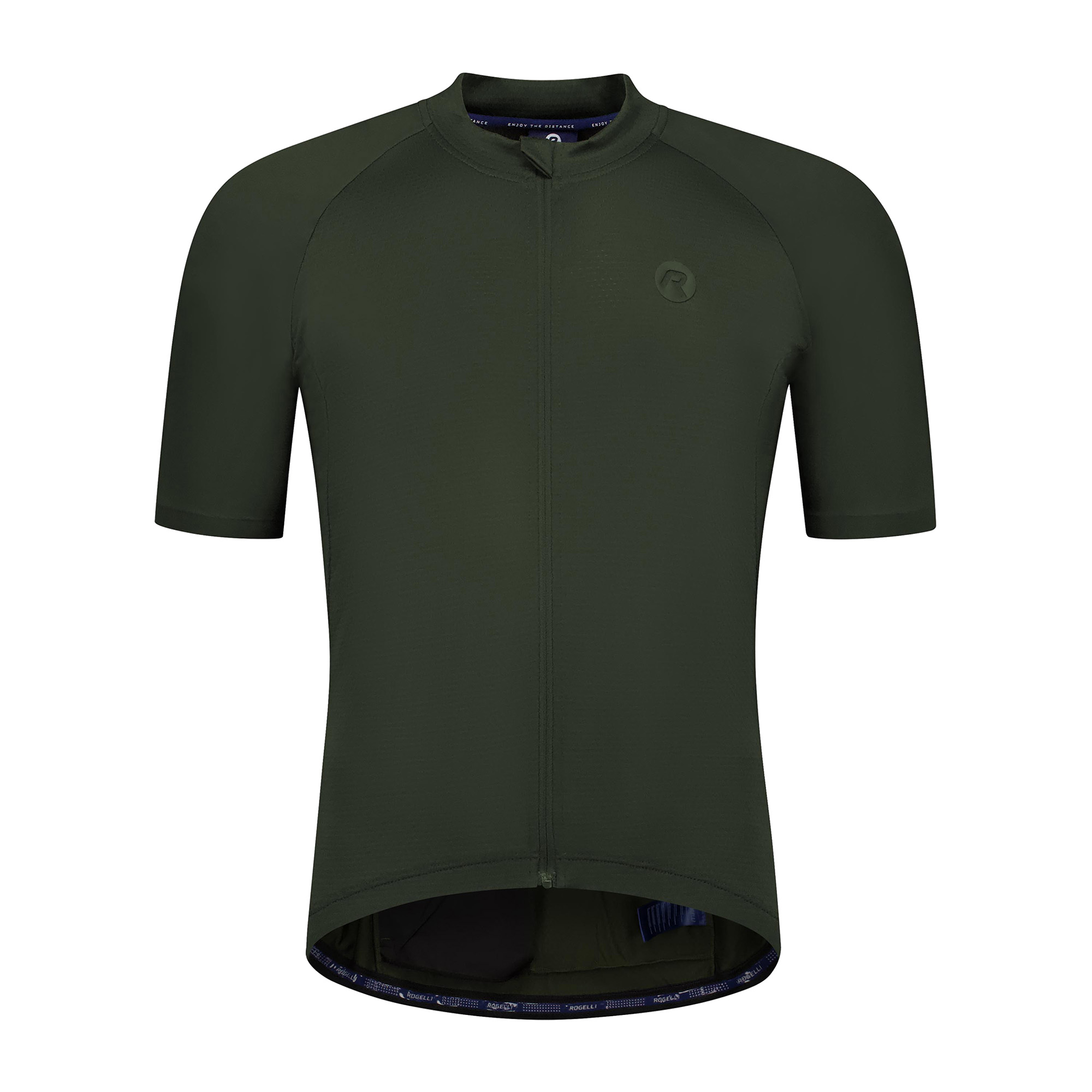 Pánská cyklistická mikina Rogelli Essential II army green 2XL