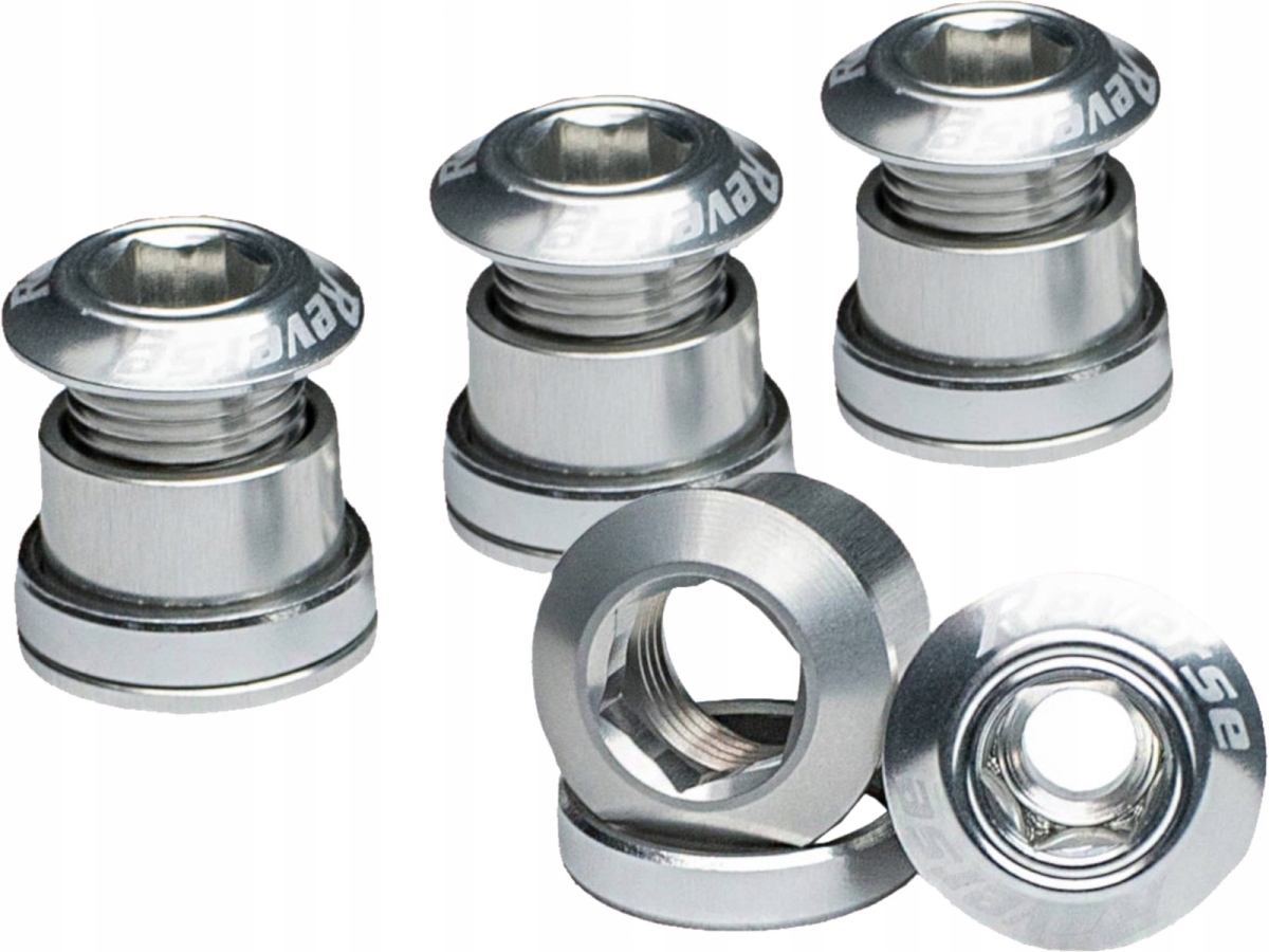 Śruby do zębatki Reverse Chainring Bolt 4szt. silver