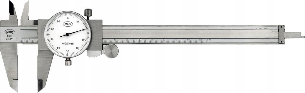 Posuvné měřítko s hodinovou stupnicí 150 mm 0,01 mm Mahr