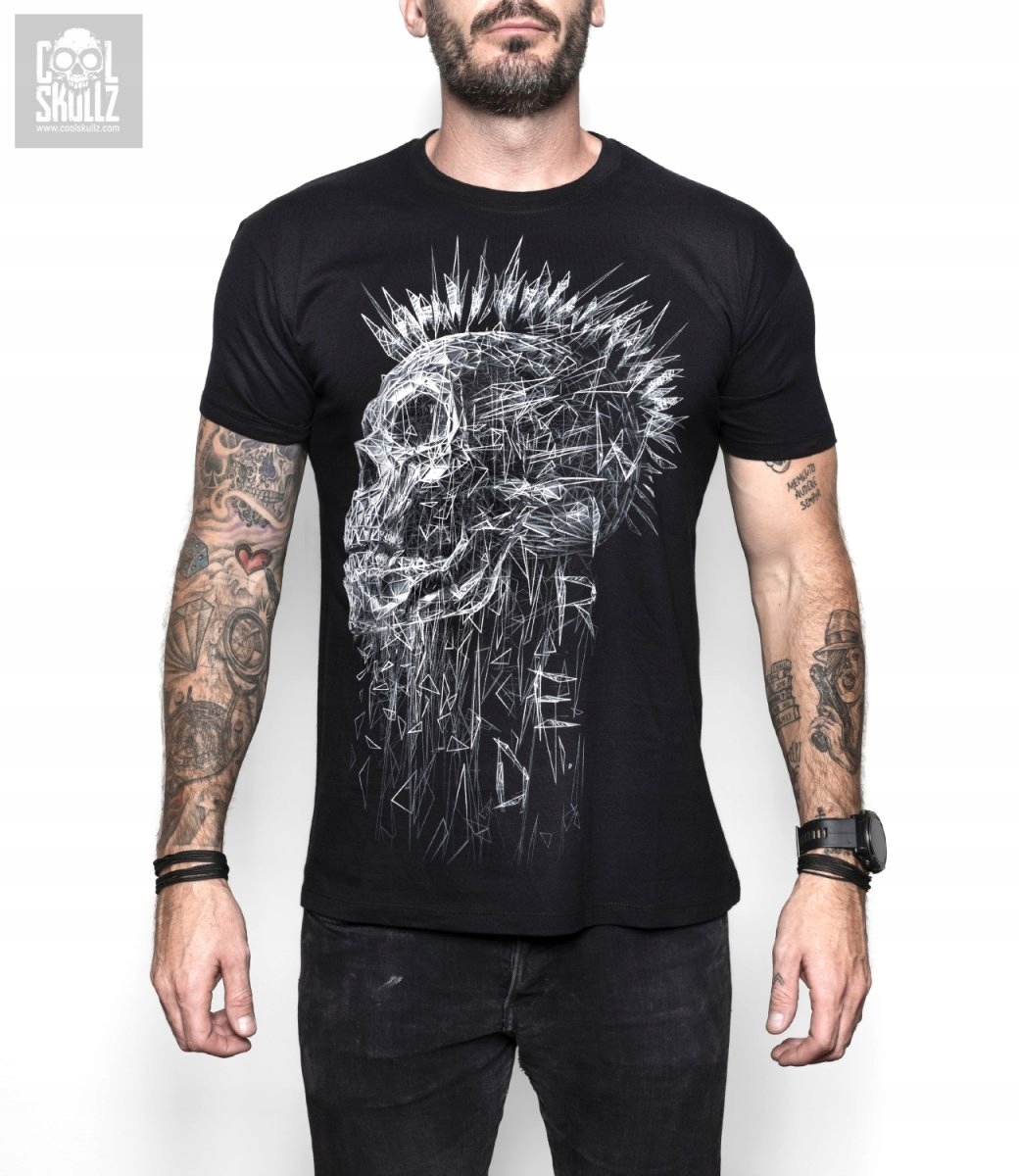 Wired Punk Skull Lebka Cool Skullz L