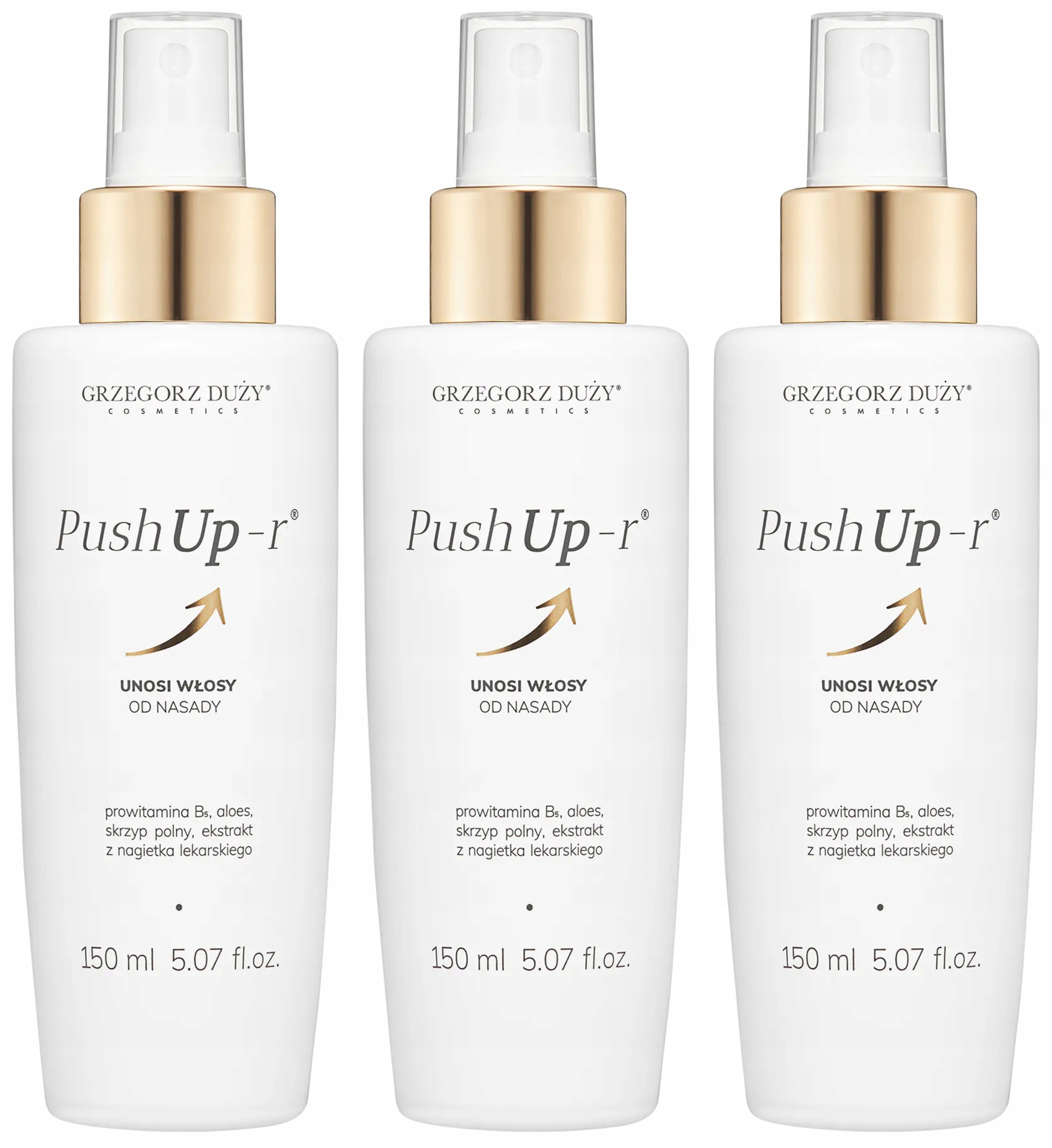 3 x Grzegorz Velký přípravek na zvětšení objemu vlasů Push Up-r 150 ml