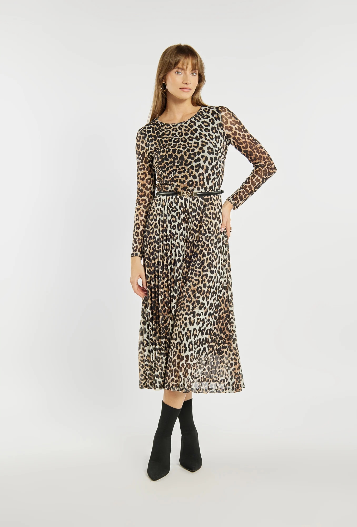 Monnari Sukienka z plisowanym dołem 40