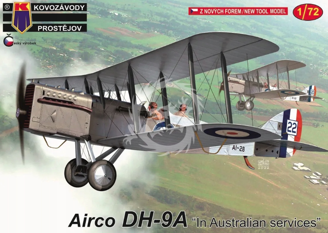 DH-9A In Australian Services Kovozavody Prostejov KPM72316 měřítko 1/72