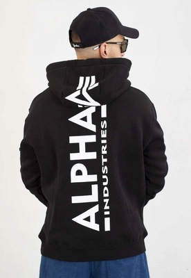 Mikina Alpha Industries S Kapucí na zádech 178318 Černá