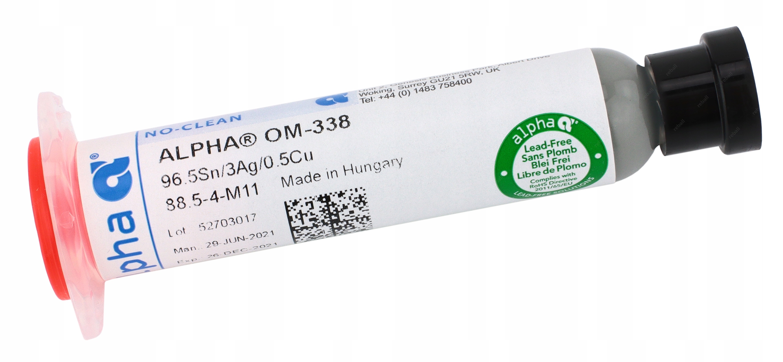 

Pasta Lutownicza Bezołowiowa Alpha OM-338 40g Smd
