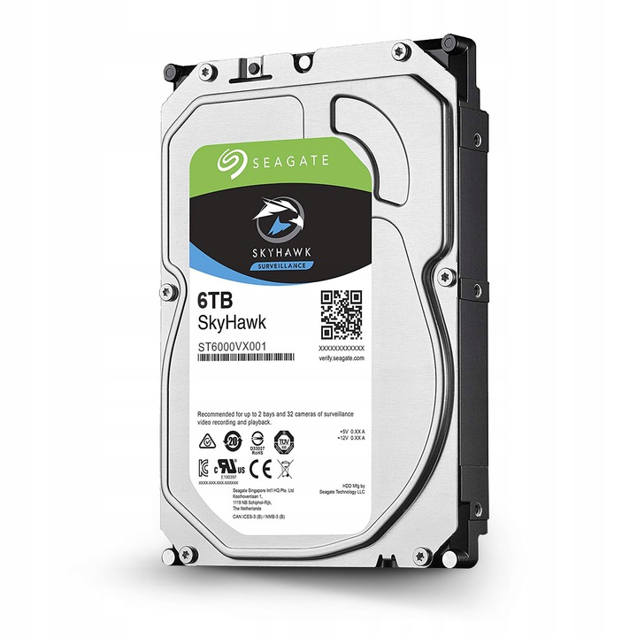 

Dysk Twardy Seagate Skyhawk 6TB Do Pracy Ciągłej