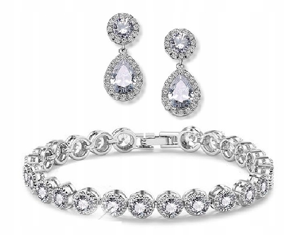 Exkluzivní Svatební Komplet S Diamantovými Zirkony