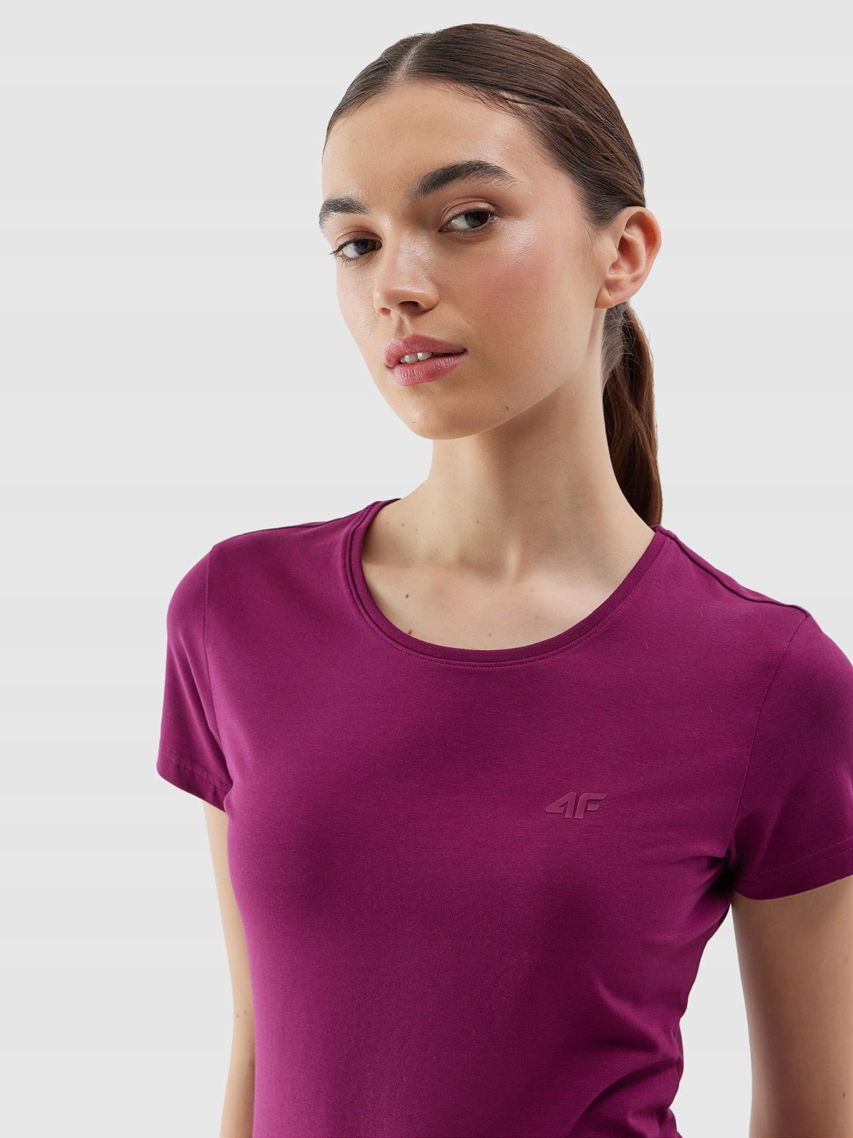 T-SHIRT 4F KOSZULKA DAMSKA SPORTOWA BAWEŁNIANA SS24 Kod producenta TTSHF1161