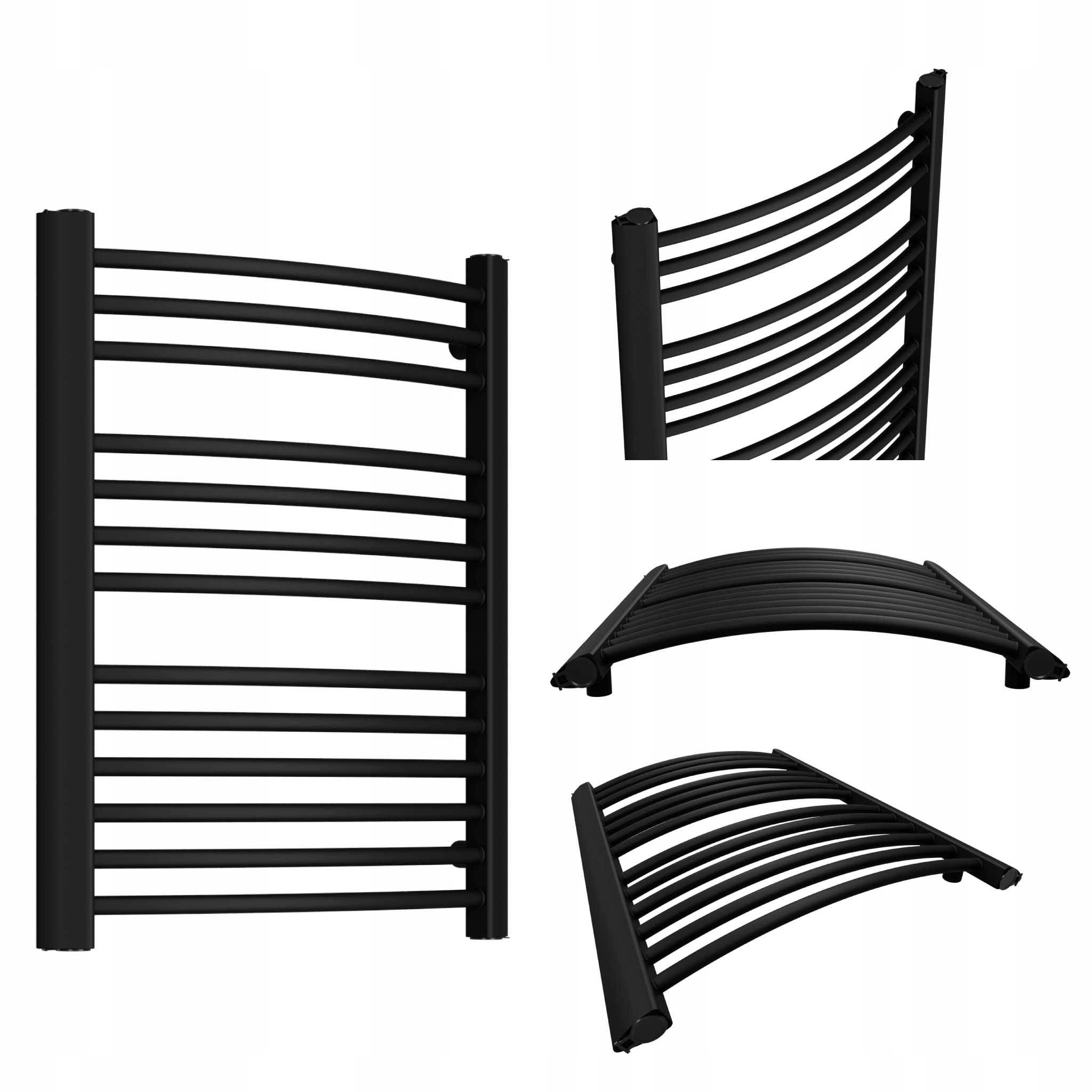 Koupelnový Radiátor Casual 1120x670 Černý Mat