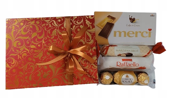 Zestaw Merci Marcepan Zentis Raffaello Ferrero Rocher Luksusowy